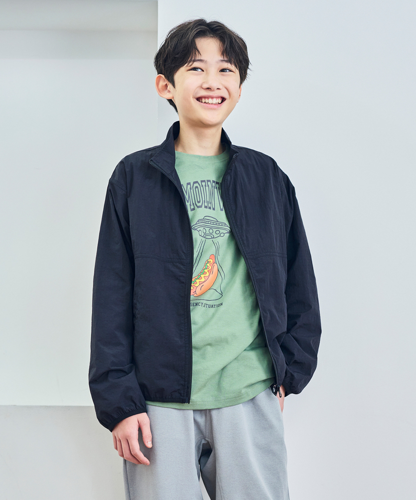 スタンドネックナイロンブルゾン(110 ブラック): ジャケット/アウター