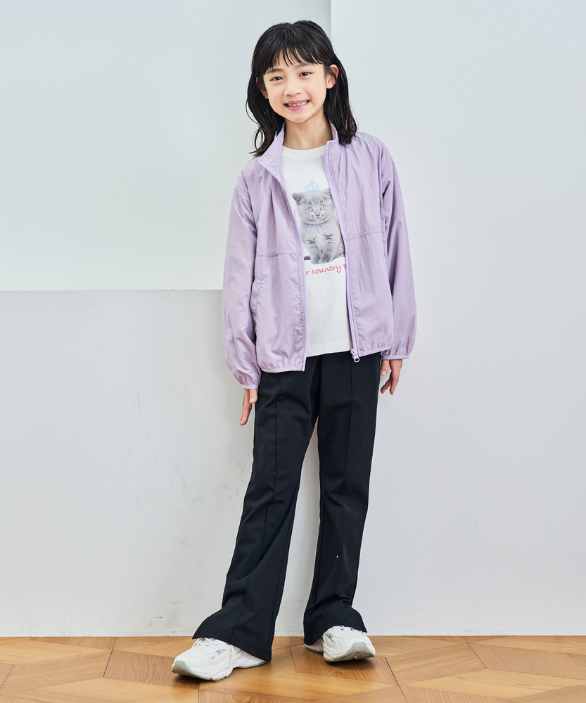 スタンドネックナイロンブルゾン(110 サックス): ジャケット/アウター