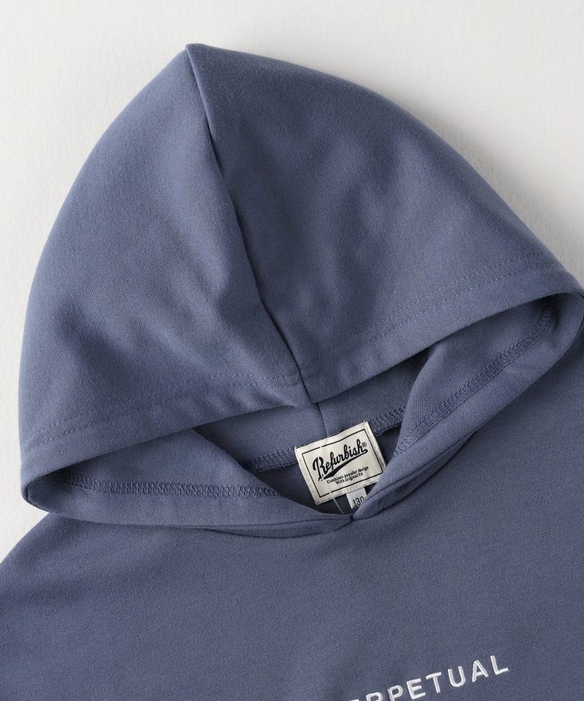 フェイクレイヤードパーカー(130 ブルー): トップス｜Right-on