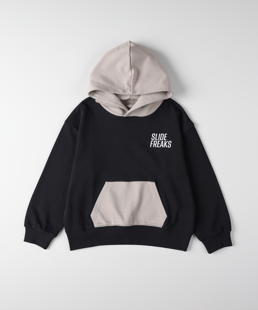 <カートにて10％off：WEB限定/12/8まで>配色スウェットパーカー