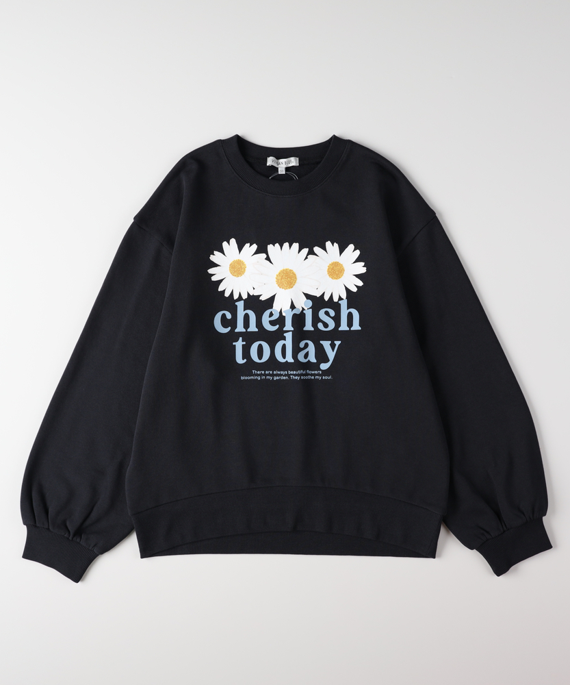 プリントスウェットプルオーバー