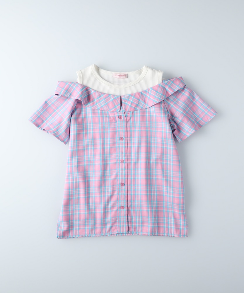 フェイクレイヤードシャツ ジーンズセレクトショップ ライトオン