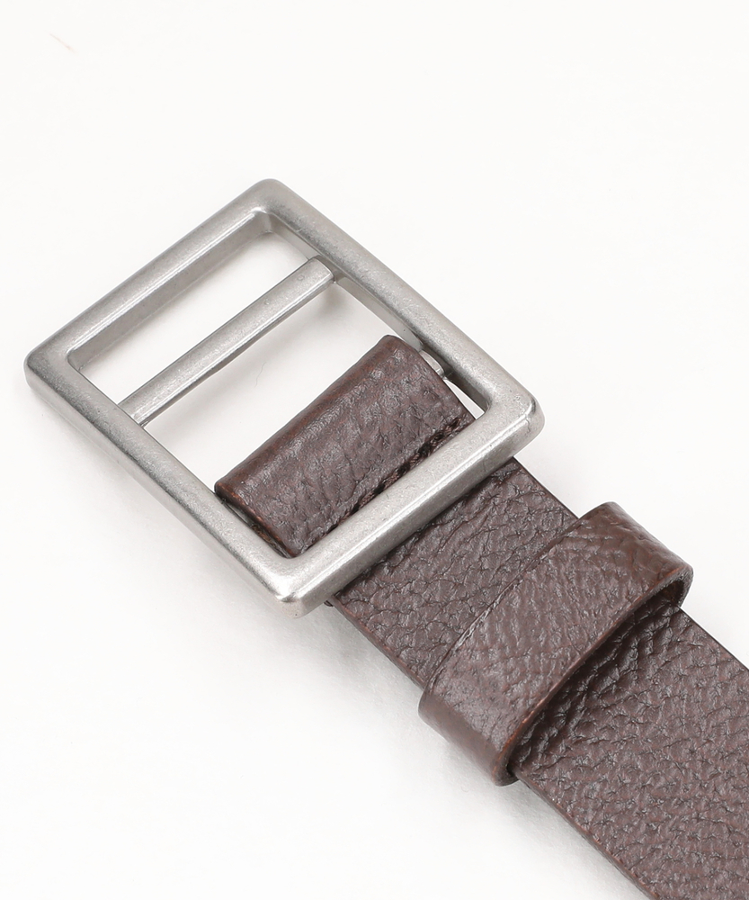 29mmレザーホールレスバックルベルト(ONE SIZE ブラウン