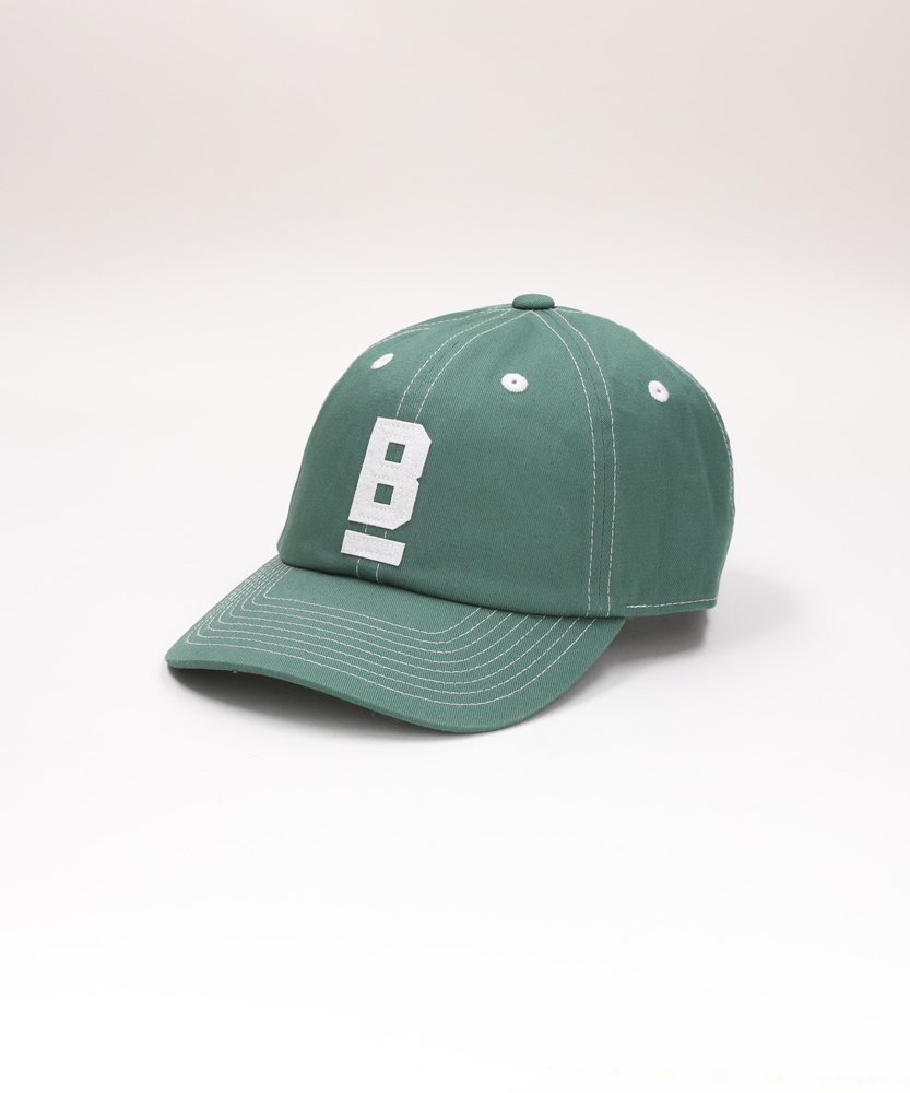 コットンツイル配色ステッチBロゴキャップ