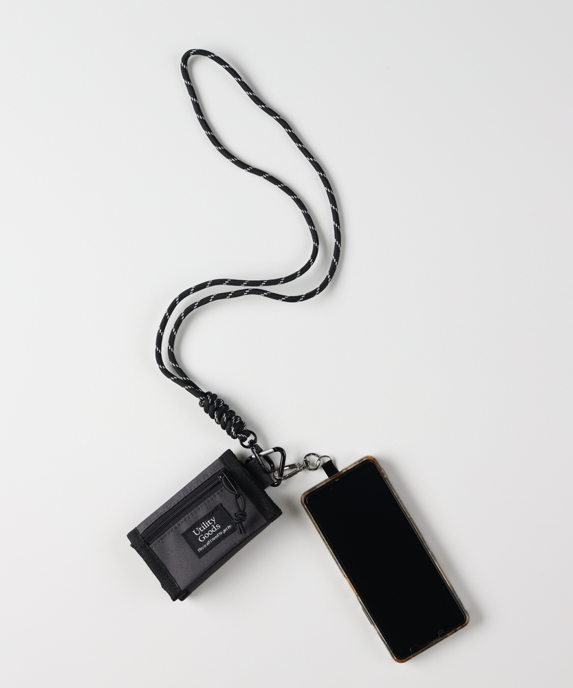 ネックストラップ付ミニウォレット