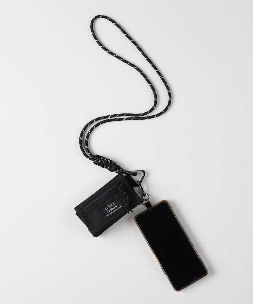 ネックストラップ付ミニウォレット