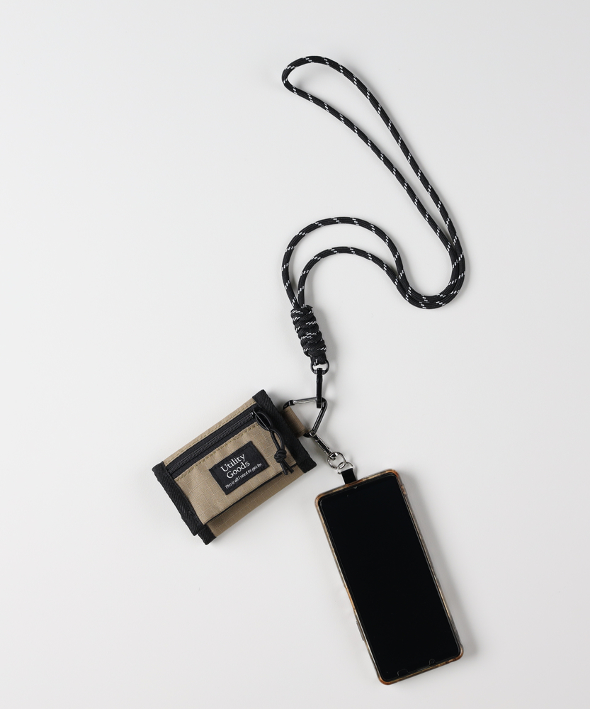 ネックストラップ付ミニウォレット