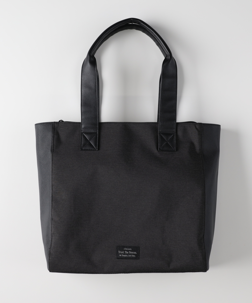 杢調ポリコンビトートバッグ