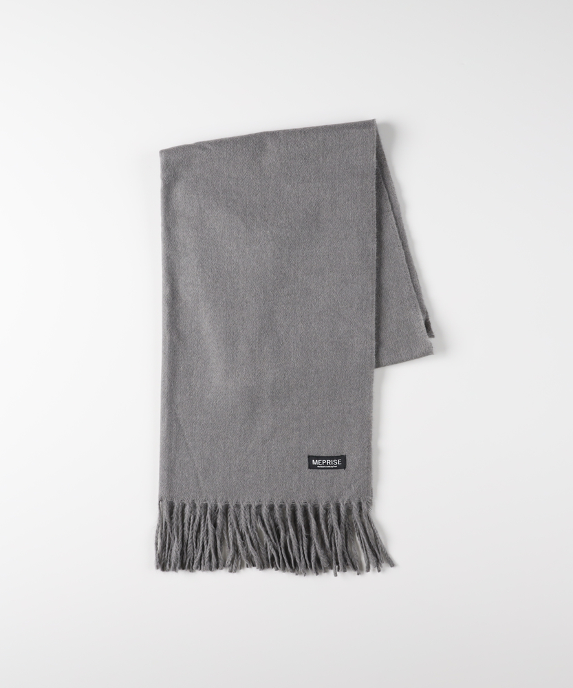 無地大判マフラー