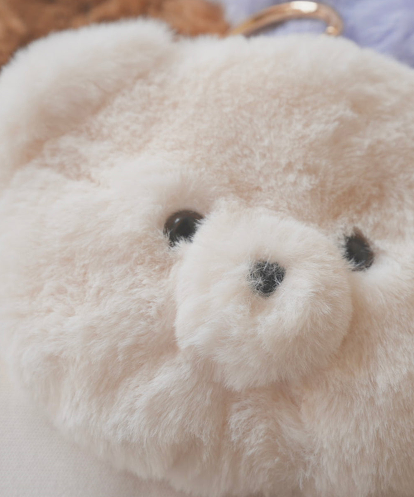 テディチャームポーチ(ONE SIZE ホワイト): ファッション雑貨｜Right