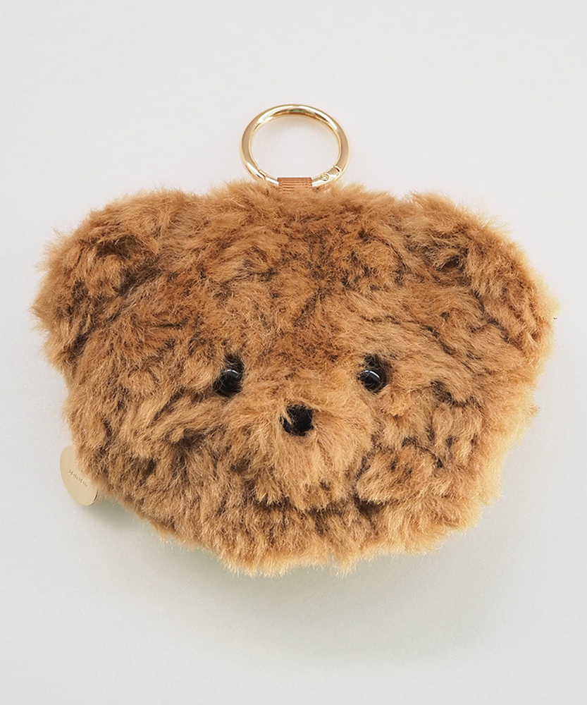 新品タグ付き！もこもこ　 くまのポーチ　テテ テディチャームポーチ(ONE SIZE ブラウン): ファッション雑貨｜Right
