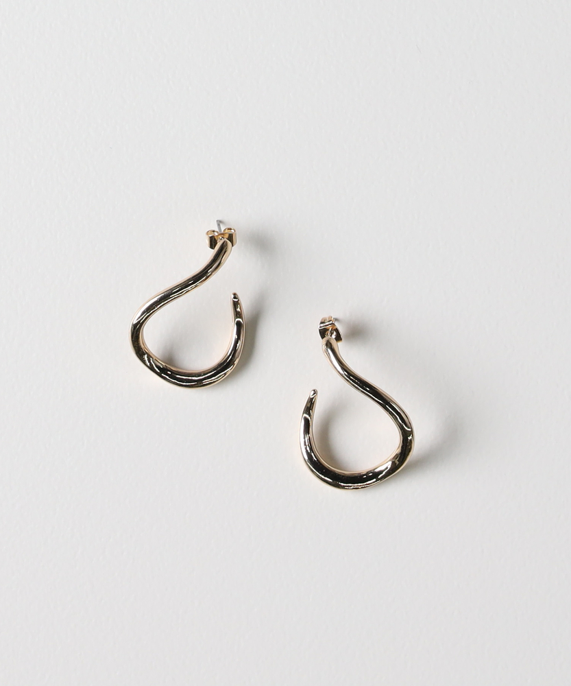 変形フープピアス(ONE SIZE シルバー): ファッション雑貨｜Right-on