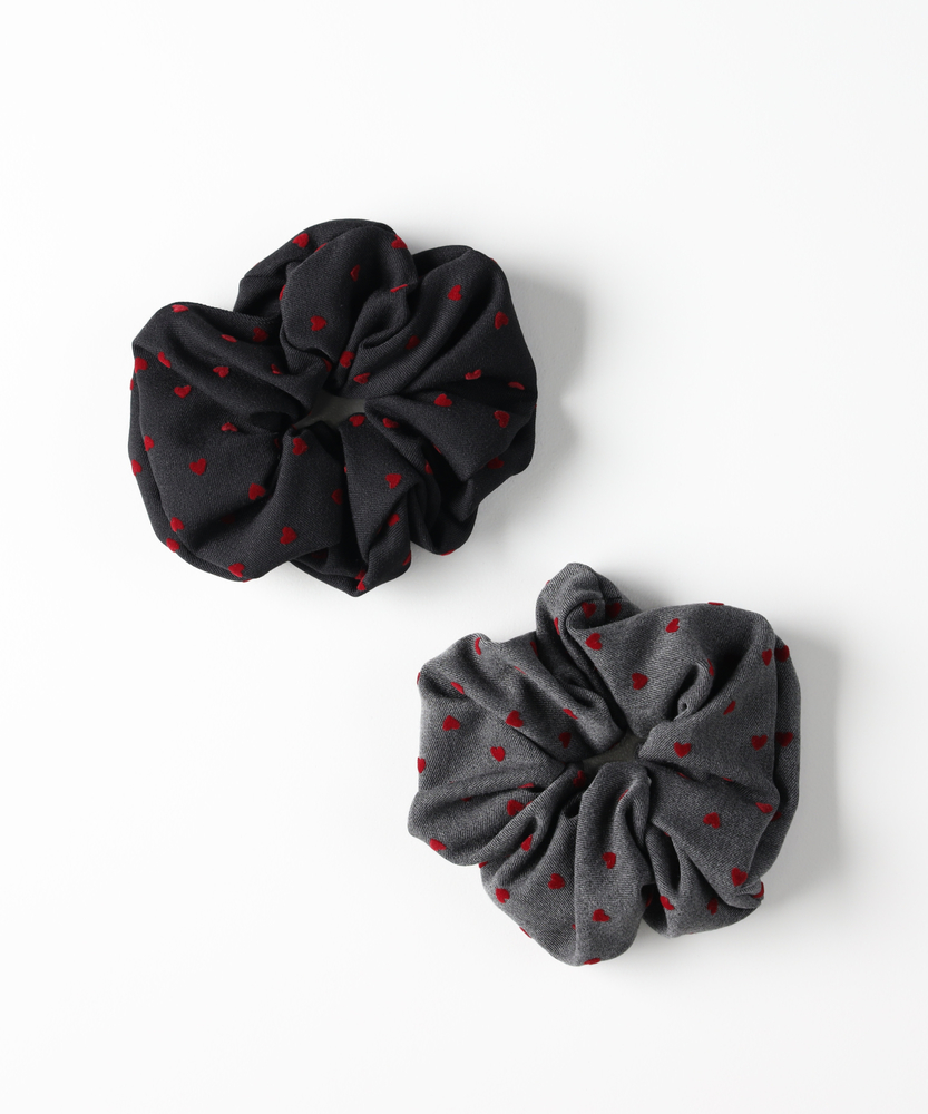 ドットサテンシュシュ(ONE SIZE ブラック): ファッション雑貨｜Right