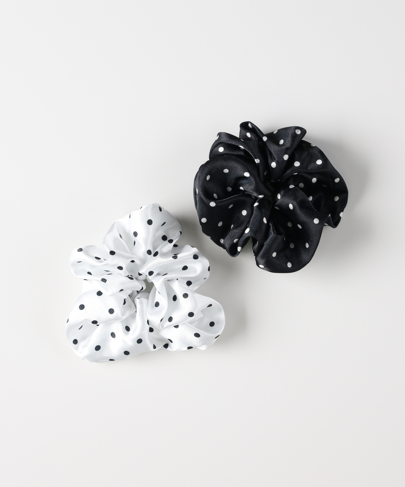 フラワーモチーフヘアゴム(ONE SIZE シルバー): ファッション雑貨