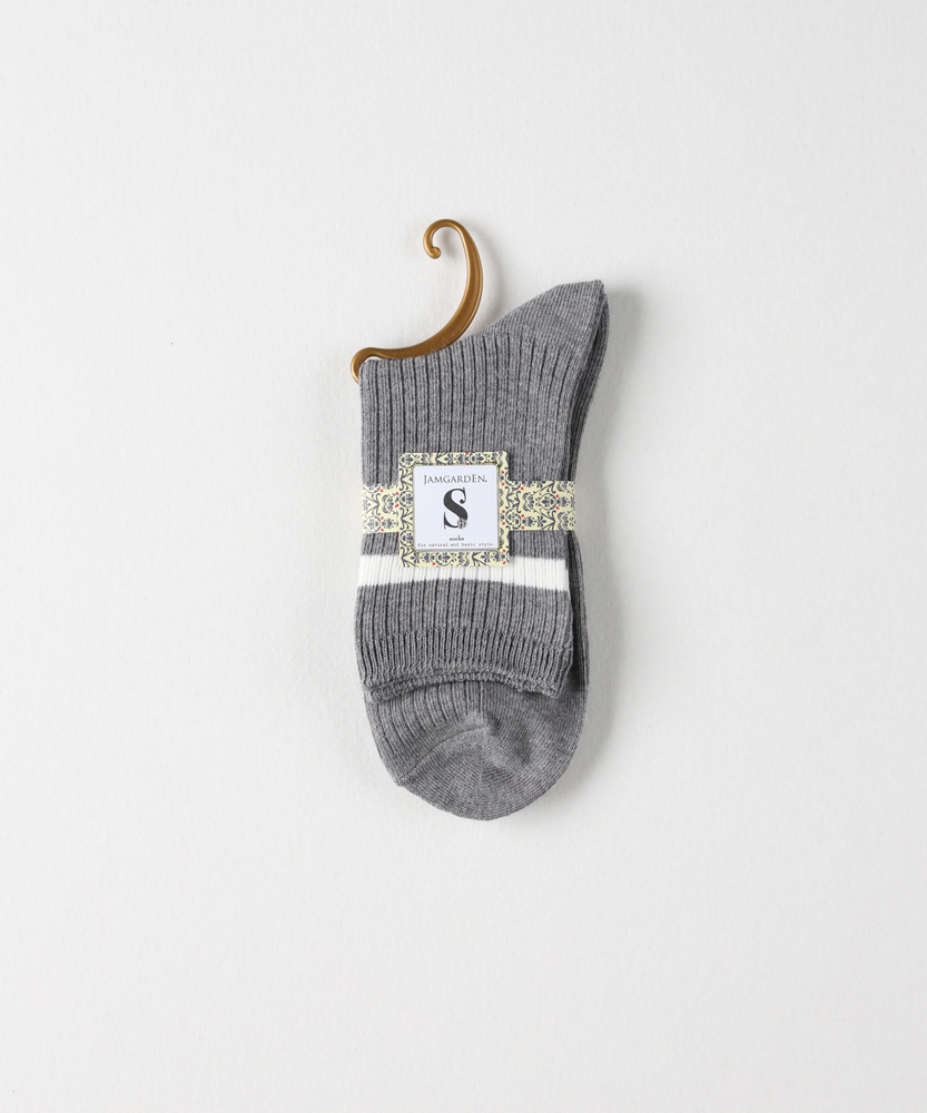 ロゴ刺繍ソックス(23-25 ベージュ): 靴下/アンダーウェア｜Right