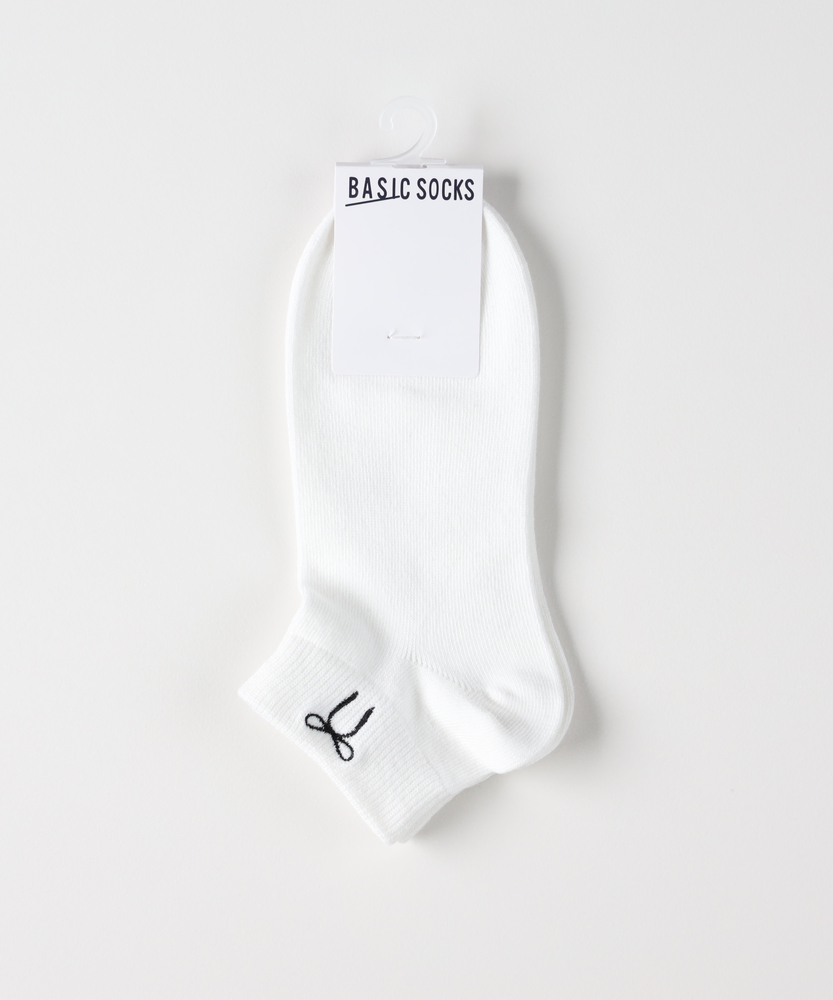 リボン刺繍ソックス