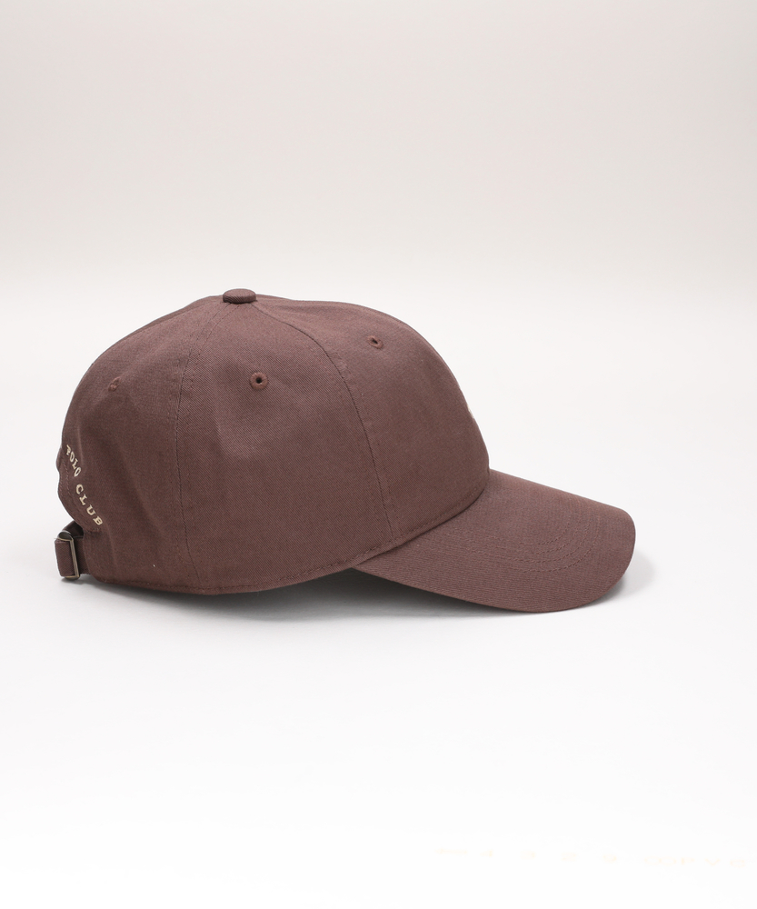 ワンポイント刺繍キャップ(ONE SIZE ブラウン): ファッション