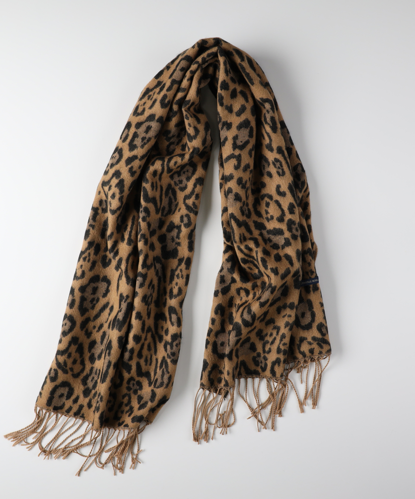 アニマル柄ストール(ONE SIZE ベージュ): ファッション雑貨