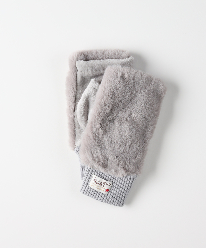 フェイクファー指切りグローブ