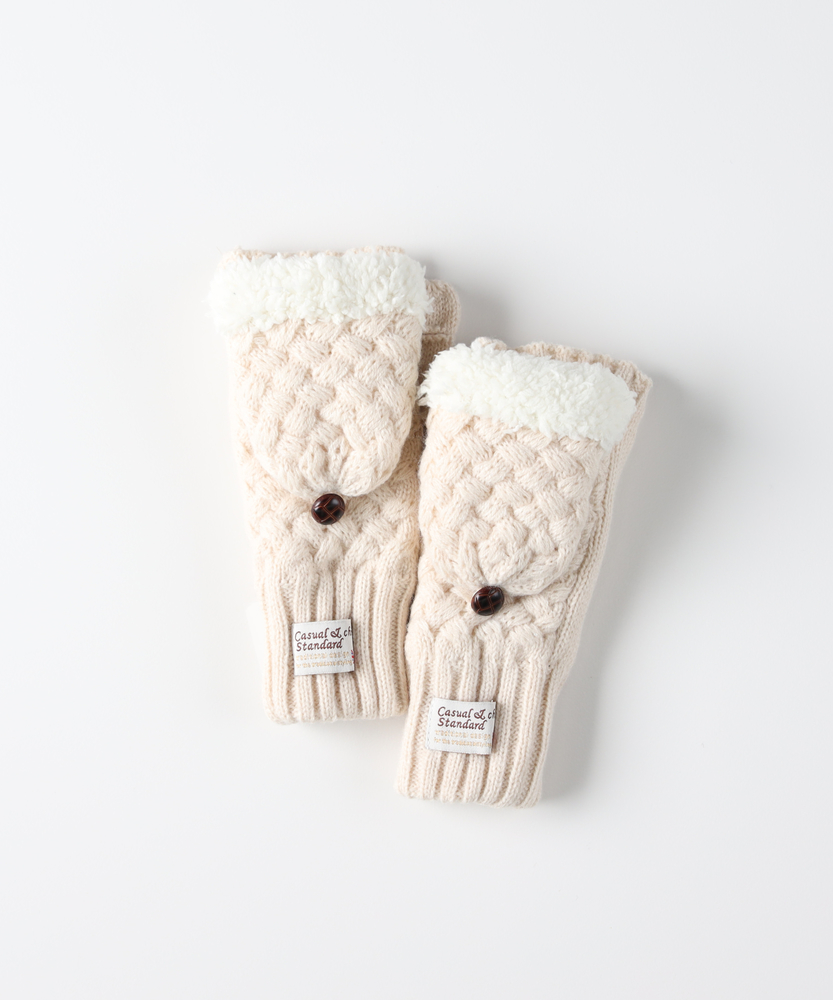 ニット指切りグローブ