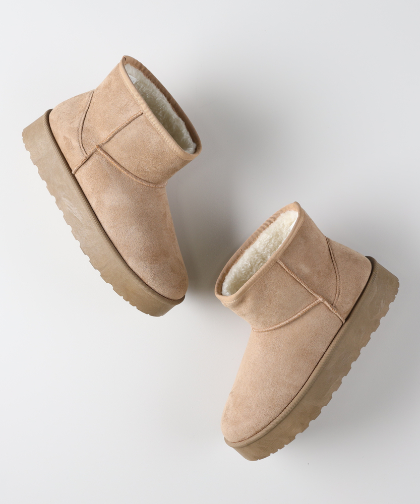 フェイクムートンショートブーツ