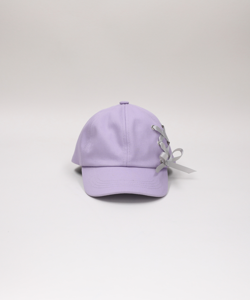 ラブandベリー フィナーレコレクション レーシーリボンキャップ レースアップリボンキャップ(ONE SIZE ライラック): ファッション雑貨