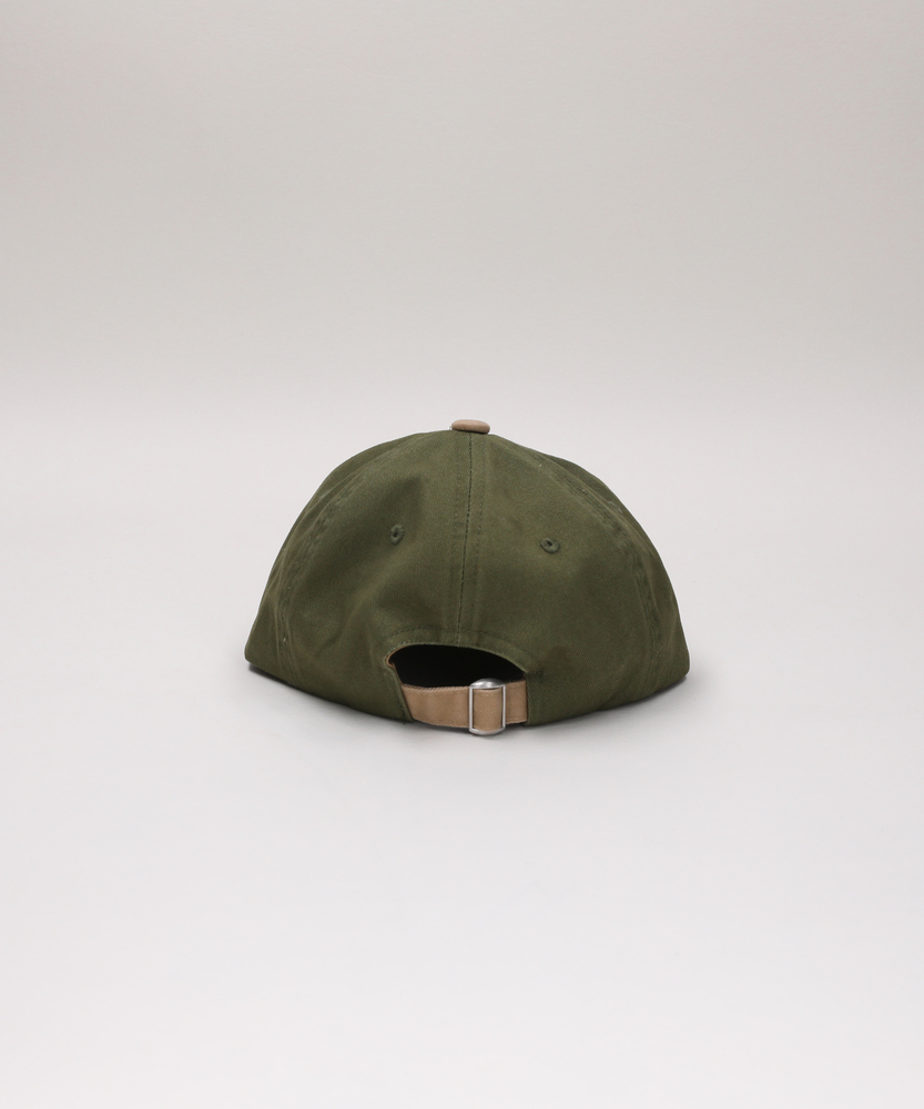 メッセージストレートキャップ(ONE SIZE カーキ): ファッション雑貨