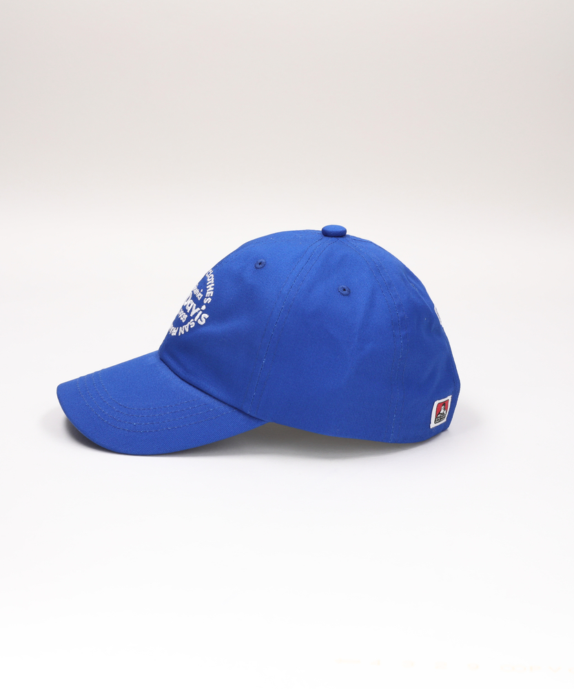 サークルロゴ刺繍キャップ(ONE SIZE ブルー): ファッション雑貨