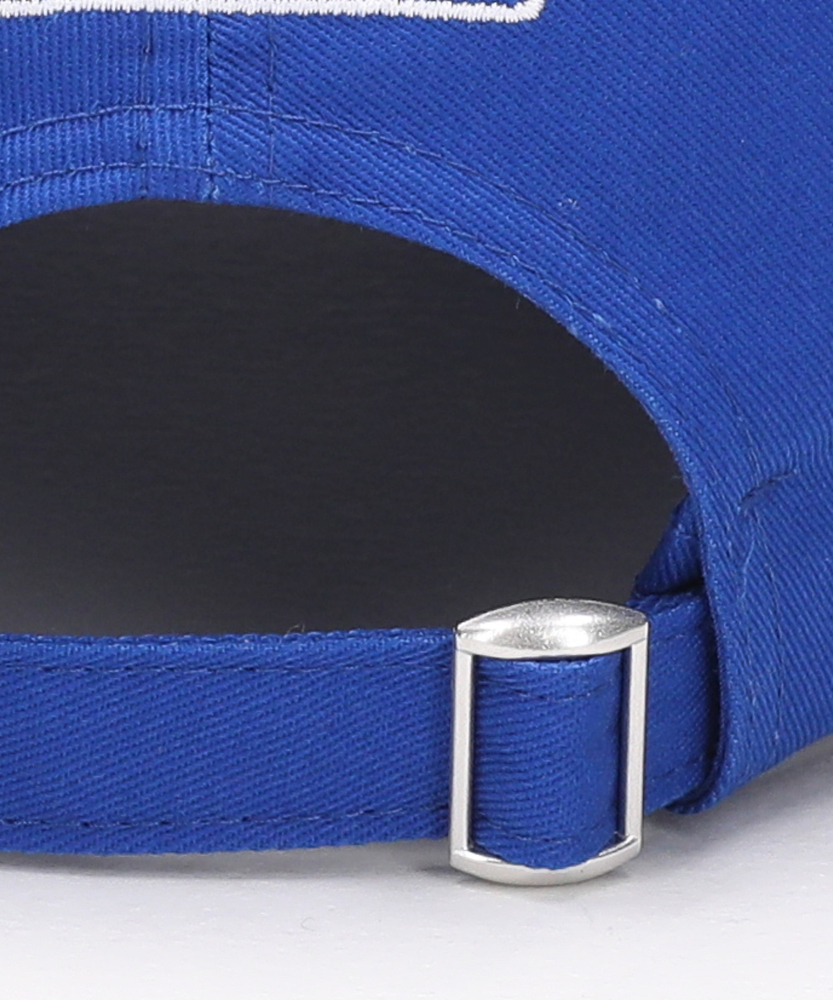 【新品】Holliday & Brown／リングモチーフ／サークル／ブルーグレー サークルロゴ刺繍キャップ(ONE SIZE ブルー): ファッション雑貨