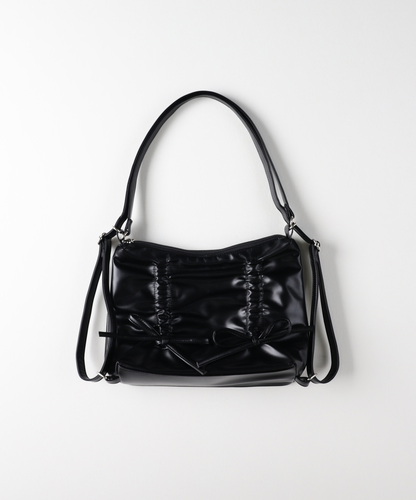 2WAYリボンバッグ(ONE SIZE シルバー): ファッション雑貨｜Right