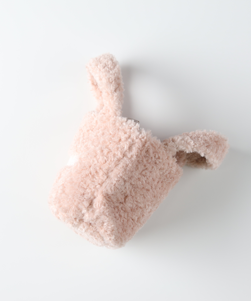 ショルダー付きボアトートバッグ(ONE SIZE サックス): ファッション