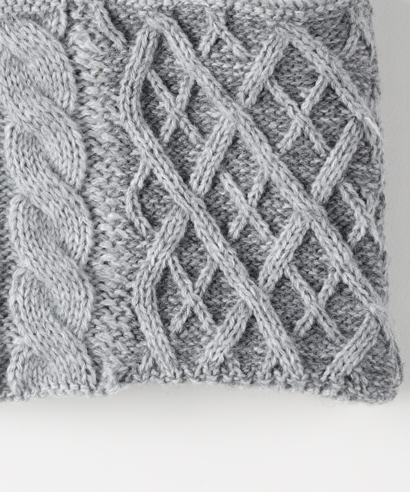 ケーブルネックウォーマー(ONE SIZE カーキ): ファッション雑貨｜Right