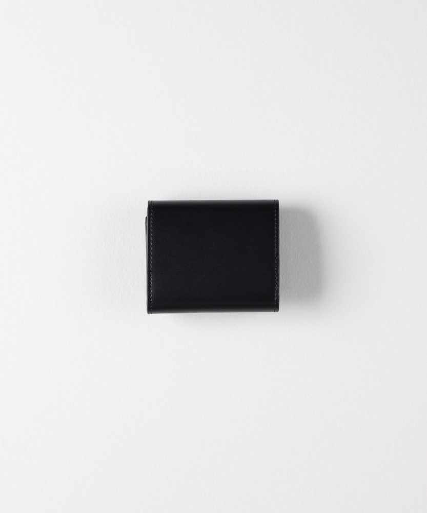 アップル三つ折り財布(ONE SIZE ブラック): ファッション雑貨