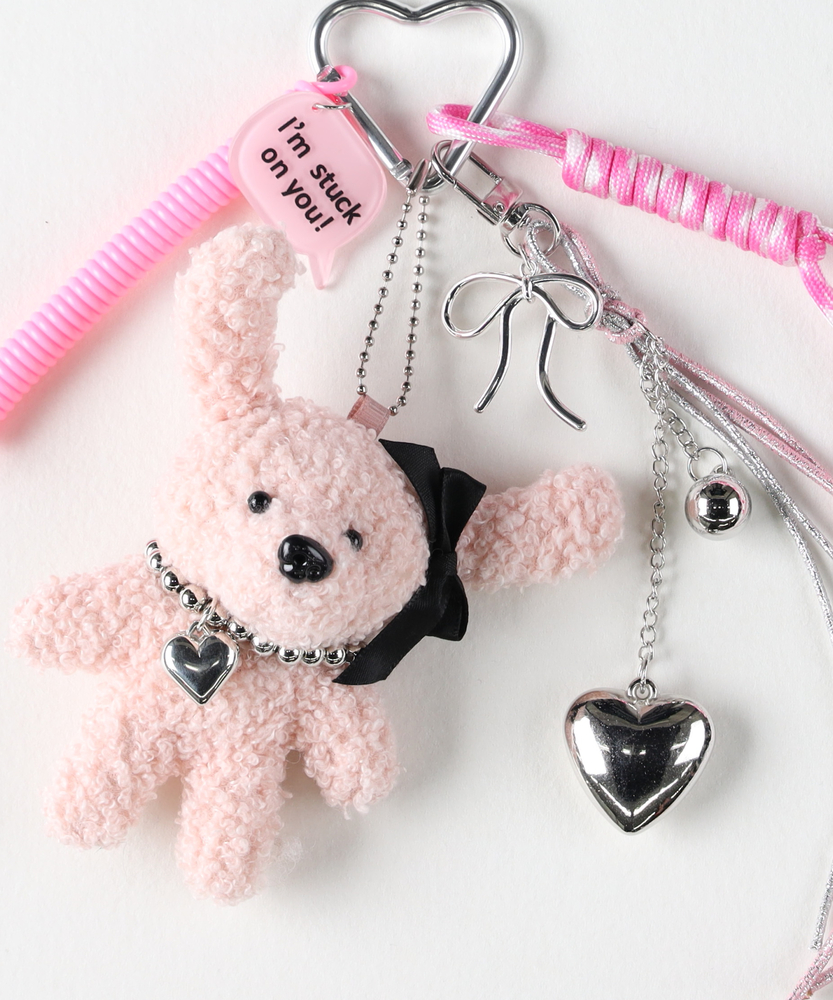 ボアドッグチャーム(ONE SIZE ピンク): ファッション雑貨｜Right-on
